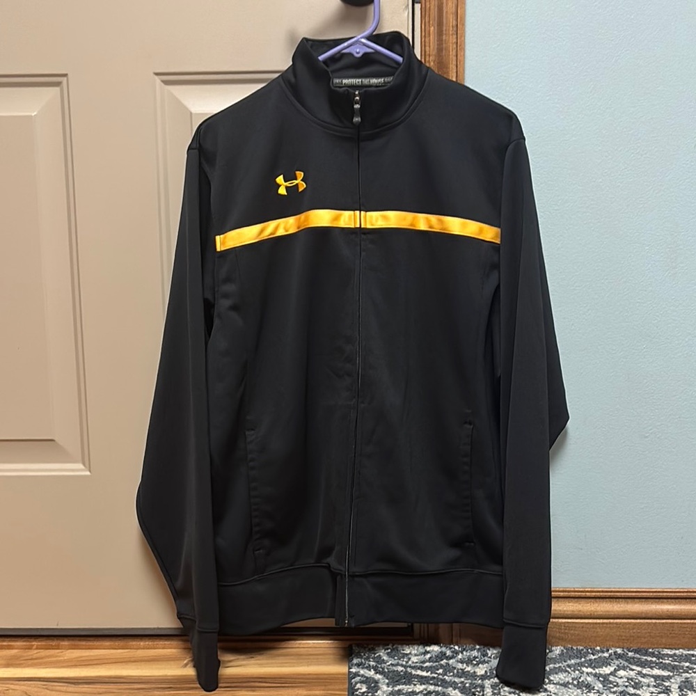 Under Armour Black Jacket with Yellow Accent